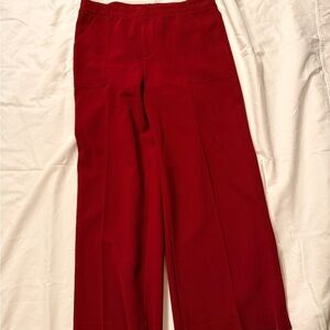 Aqua Bold Red Wide Leg Pants